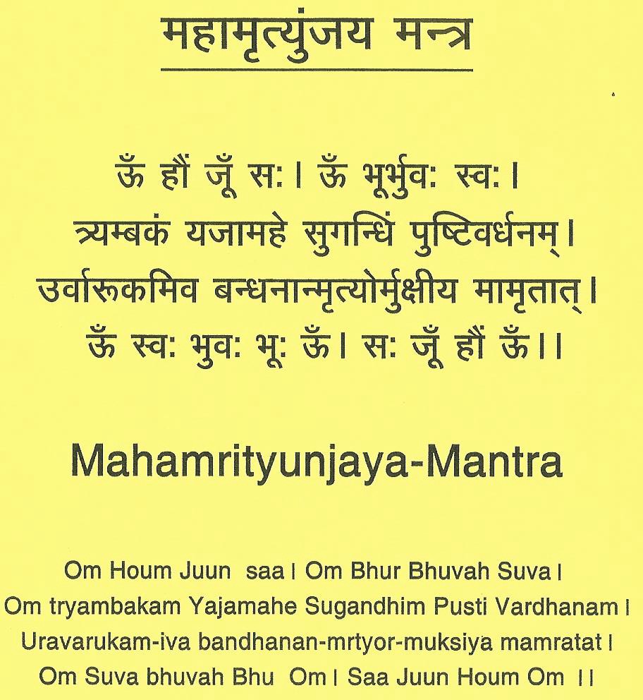 महामृत्यन्जय  Maha Mritunjaya -Large Packege